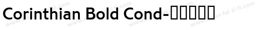 Corinthian Bold Cond字体转换